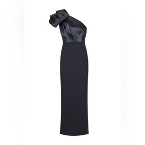 Solace London Black One Shoulder Gown - Like new